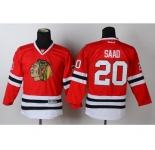 youth nhl jerseys chicago blackhawks #20 saad red