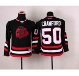 youth nhl jerseys chicago blackhawks #50 crawford black[2014 new stadium][the skeleton head]