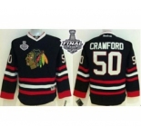 youth nhl jerseys chicago blackhawks #50 crawford black[2015 stanley cup]