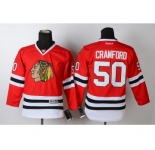 youth nhl jerseys chicago blackhawks #50 crawford red