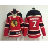 youth nhl jerseys chicago blackhawks #7 seabrook red[pullover hooded sweatshirt]
