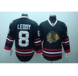 youth nhl jerseys chicago blackhawks #8 leddy black