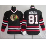 youth nhl jerseys chicago blackhawks #81 hossa black