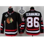 youth nhl jerseys chicago blackhawks #86 teravainen black[2015 stanley cup]