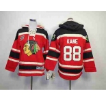 youth nhl jerseys chicago blackhawks #88 kane black-red[pullover hooded sweatshirt]