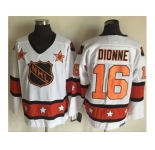 Los Angeles Kings #16 Marcel Dionne White Orange All Star CCM Throwback Stitched NHL Jersey