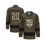 Los Angeles Kings #20 Luc Robitaille Green Salute to Service Stitched NHL Jersey