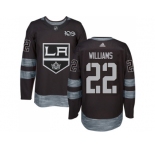 Los Angeles Kings #22 Tiger Williams Black 1917-2017 100th Anniversary Stitched NHL Jersey