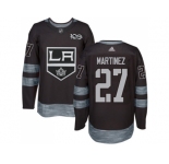 Los Angeles Kings #27 Alec Martinez Black 1917-2017 100th Anniversary Stitched NHL Jersey