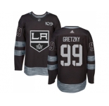Los Angeles Kings #99 Wayne Gretzky Black 1917-2017 100th Anniversary Stitched NHL Jersey