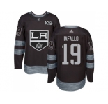 Men Adidas Los Angeles Kings #19 Alex Iafallo Black 1917-2017 100th Anniversary Stitched NHL Jersey