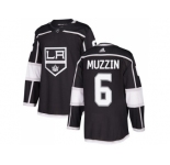 Men Adidas Los Angeles Kings #6 Jake Muzzin Black Home Authentic Stitched NHL Jersey