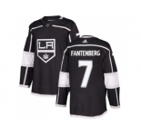 Men Adidas Los Angeles Kings #7 Oscar Fantenberg Black Home Authentic Stitched NHL Jersey
