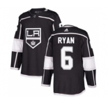Men's Kings #6 Joakim Ryan Black Home Authentic Stitched Hockey Jersey
