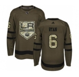 Men's Kings #6 Joakim Ryan Green Salute to Service Stitched Hockey Jersey