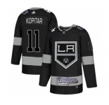 Men's LA Kings With Dodgers #11 Anze Kopitar Black Hockey Hockey Jersey