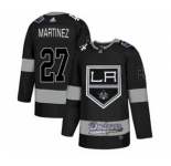 Men's LA Kings With Dodgers #27 Alec Martinez Black Hockey Hockey Jersey