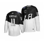 Men's Los Angeles Kings #11 Anze Kopitar 2020 Stadium Series White Black Stitched Hockey Jersey