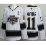 Men's Los Angeles Kings #11 Anze Kopitar White Authentic Jersey