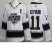 Men's Los Angeles Kings #11 Anze Kopitar White Authentic Jersey