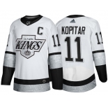 Men's Los Angeles Kings #11 Anze Kopitar White Throwback Stitched Jersey