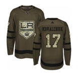 Men's Los Angeles Kings #17 Ilya Kovalchuk Green Salute to Service Stitched Hockey Jersey