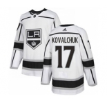 Men's Los Angeles Kings #17 Ilya Kovalchuk White Road Stitched Hockey Jersey