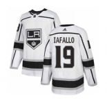 Men's Los Angeles Kings #19 Alex Iafallo White Road Stitched Hockey Jersey