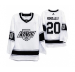 Men's Los Angeles Kings #20 Luc Robitaille 2019-20 Heritage White Throwback 90s Hockey Jersey