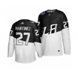 Men's Los Angeles Kings #27 Alec Martinez 2020 Stadium Series White Black Stitched Hockey Jersey
