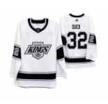 Men's Los Angeles Kings #32 Jonathan Quick 2019-20 Heritage White Throwback 90s Hockey Jersey