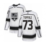 Men's Los Angeles Kings #73 Tyler Toffoli White Road Stitched Hockey Jersey