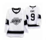 Men's Los Angeles Kings #9 Adrian Kempe 2019-20 Heritage White Throwback 90s Hockey Jersey
