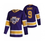 Men's Los Angeles Kings #9 Adrian Kempe Black 2020-21 Reverse Retro Alternate Hockey Jersey