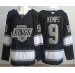 Men's Los Angeles Kings #9 Adrian Kempe Black Alternate Authentic Jersey