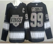 Men's Los Angeles Kings #99 Wayne Gretzky Black Alternate Authentic Jersey