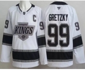 Men's Los Angeles Kings #99 Wayne Gretzky White Authentic Jersey