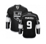 Men's Reebok Los Angeles Kings #9 Teddy Purcell Authentic Black Home NHL Jersey