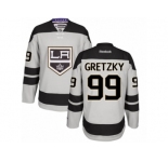 Men's Reebok Los Angeles Kings #99 Wayne Gretzky Authentic Gray Alternate NHL Jersey