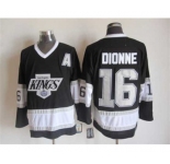 nhl jerseys los angeles kings #16 dionne black[patch A][m&n]