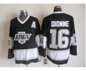 nhl jerseys los angeles kings #16 dionne black[patch A][m&n]