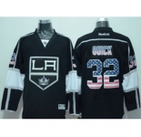 nhl jerseys los angeles kings #32 quick black[national flag version]