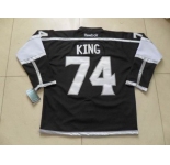 nhl jerseys los angeles kings #74 king black