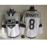 nhl jerseys los angeles kings #8 doughty white-grey