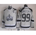 nhl jerseys los angeles kings #99 gretzky grey[2014 new stadium][patch C]