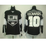 nhl los angeles kings #10 richards black white