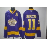 nhl los angeles kings #11 kopitar purple A patch
