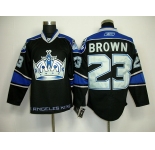 nhl los angeles kings #23 brown black blue