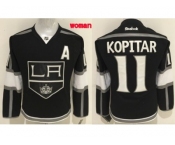 Women's Los Angeles Kings #11 Anze Kopitar Black Home Stitched NHL Jersey