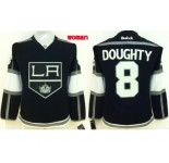 women nhl jerseys los angeles kings #8 doughty black